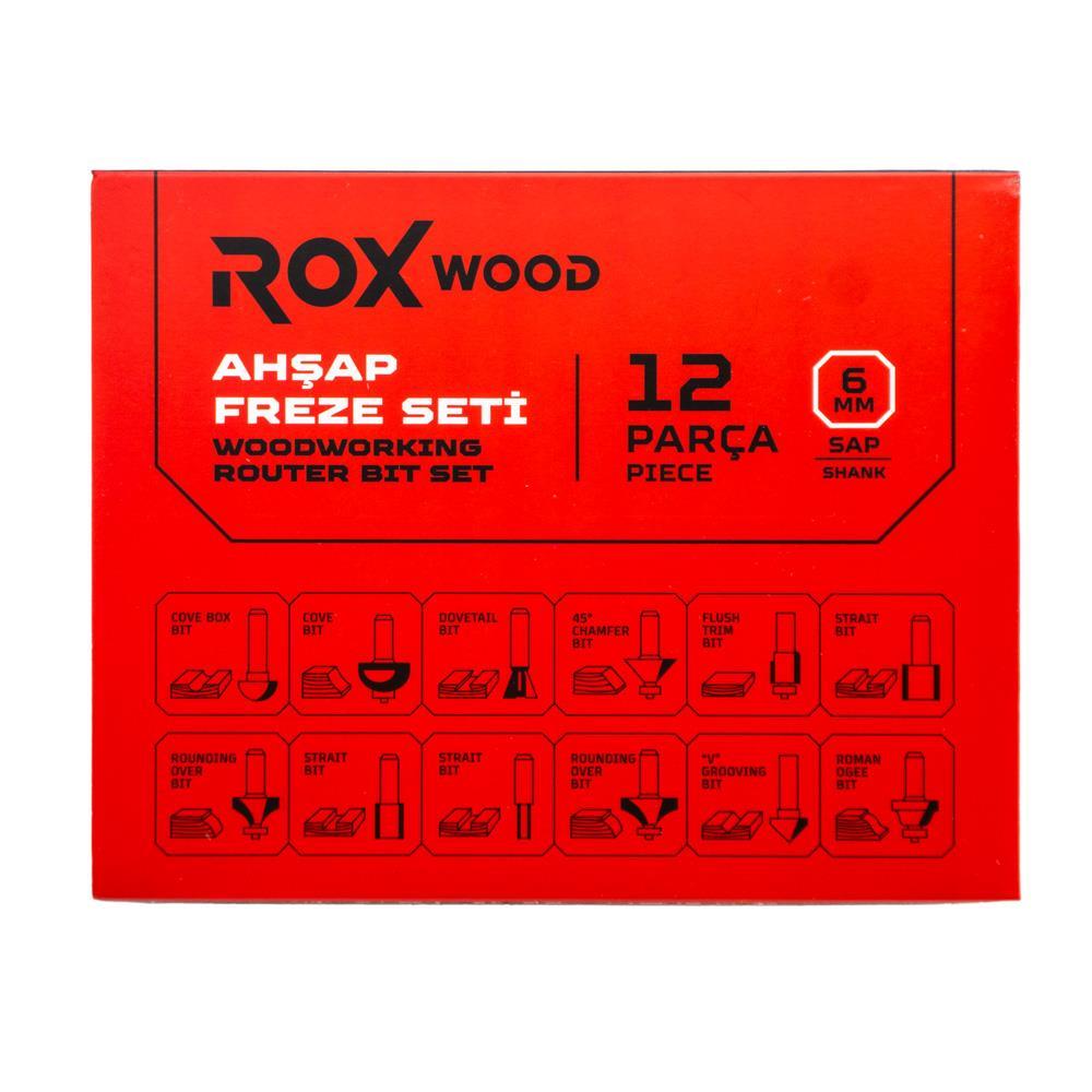 ROX WOOD 12 Parça Ahşap Freze Seti 6mm sap ne işe yarar