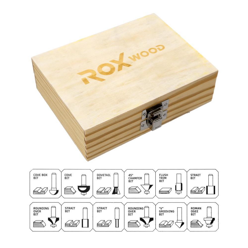 ROX WOOD 12 Parça Ahşap Freze Seti 8mm sap nasıl kullanılır