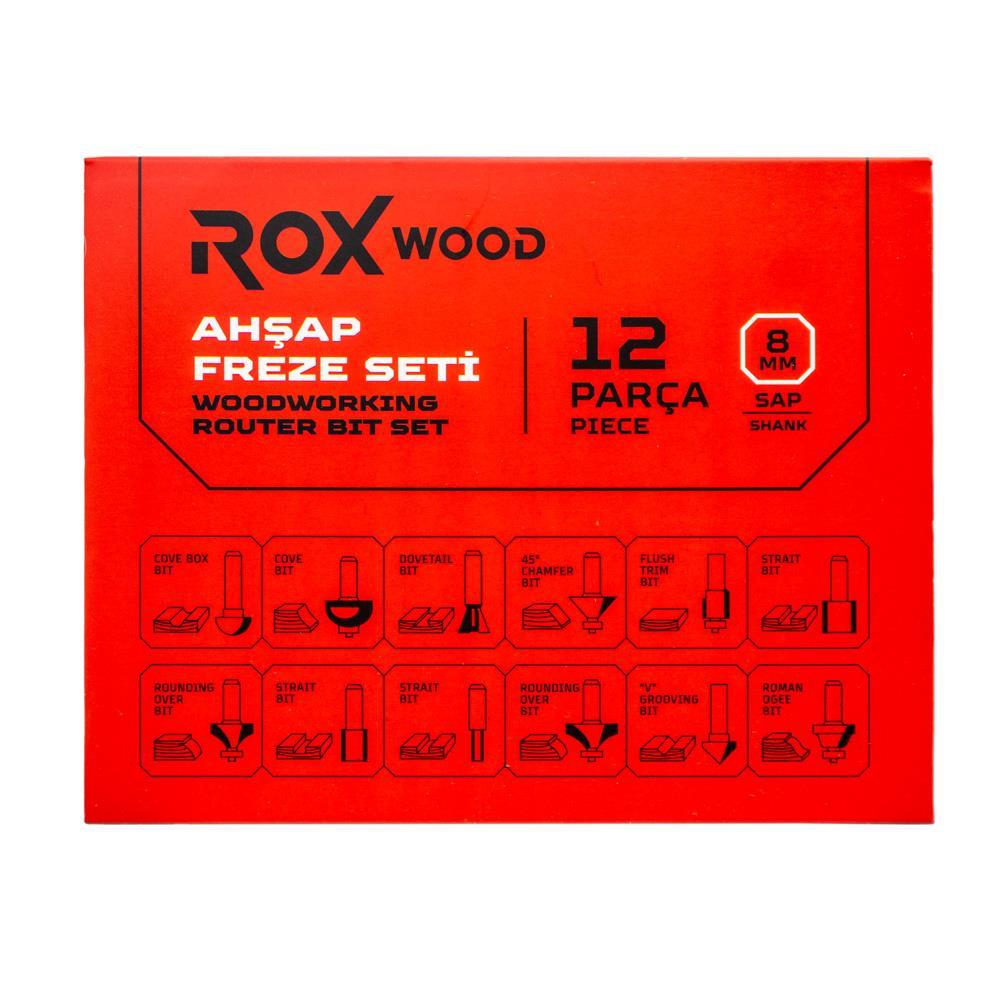 ROX WOOD 12 Parça Ahşap Freze Seti 8mm sap ne işe yarar