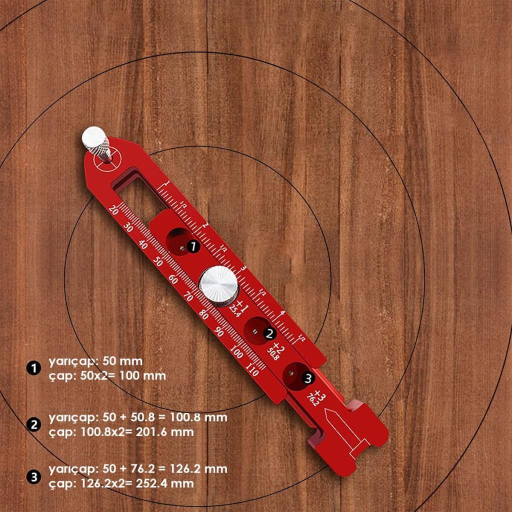 Rox Wood 0165 Ahşap İçin Alüminyum Dairesel İşaretleme Cetveli ne işe yarar