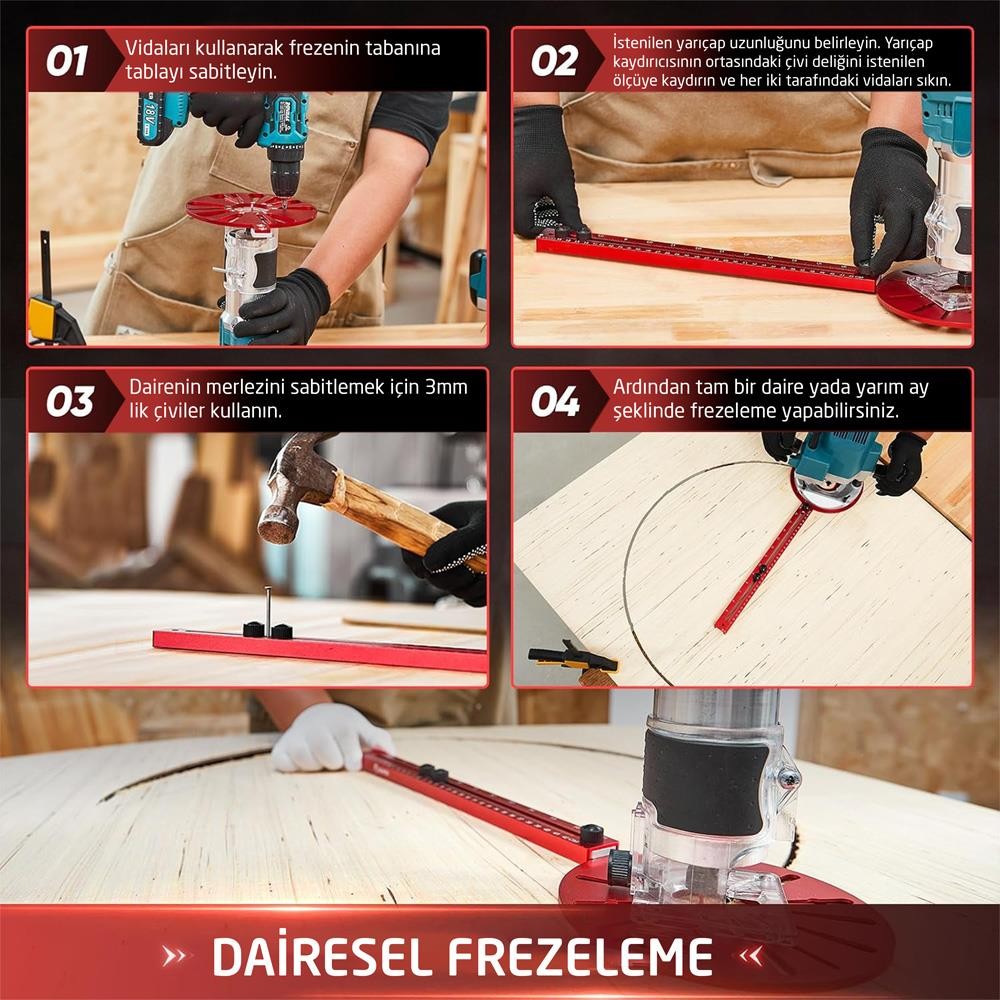 Rox Wood 0385 Freze Gönye Cetveli ne işe yarar