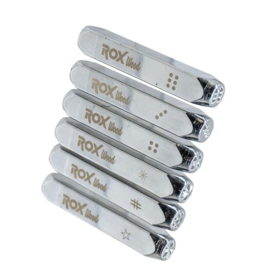 Rox Wood 0190 İşaretleme Zımba Seti 6 mm - 6 Parça fiyatı