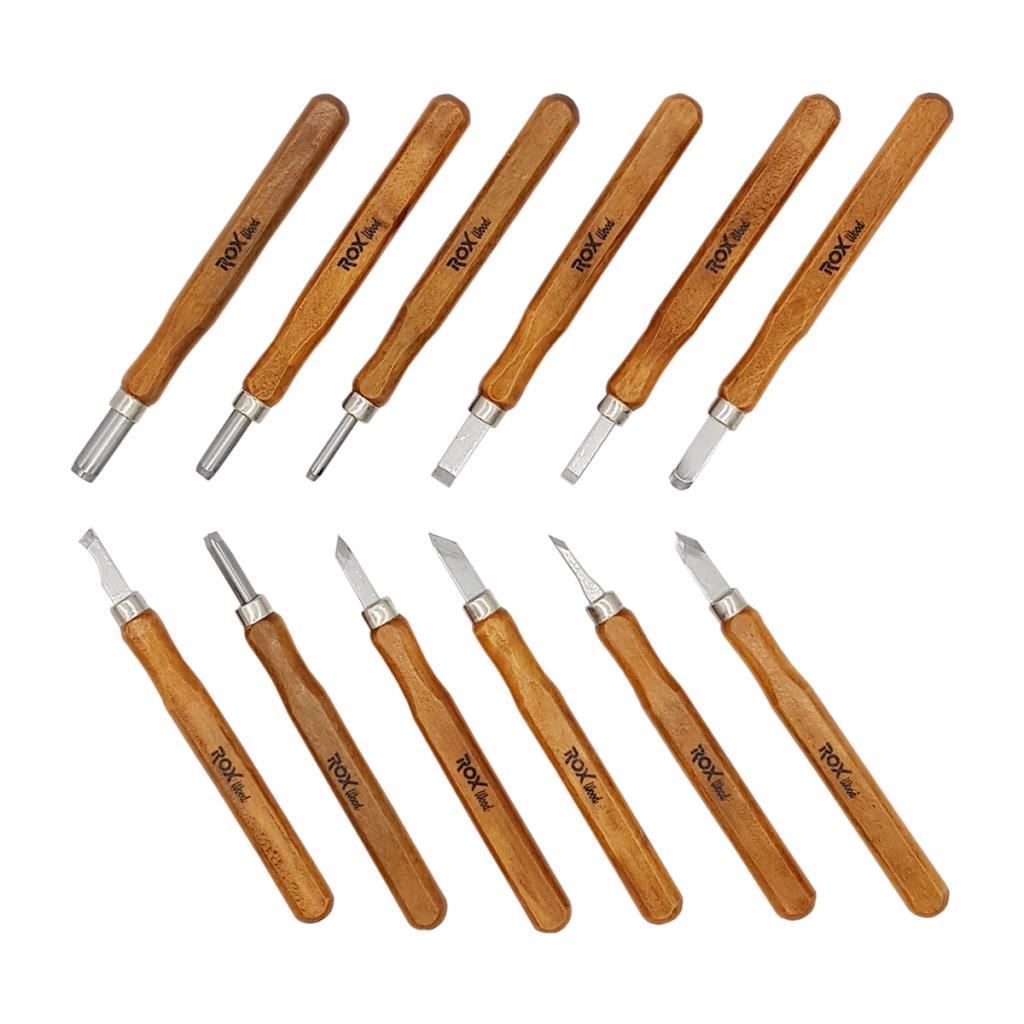 Rox Wood Mini Ahşap Oyma Bıçak Seti 12 Parça Pvc Çantalı nasıl kullanılır