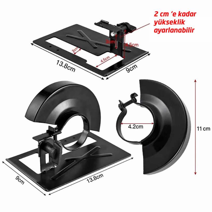 Rox Wood 0281 Avuç Taşlama Makinesi Sunta Kesme Aparatı 100 mm ne işe yarar