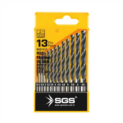SGS 1417 13 PARÇA HSS MATKAP UCU SETİ fiyatı