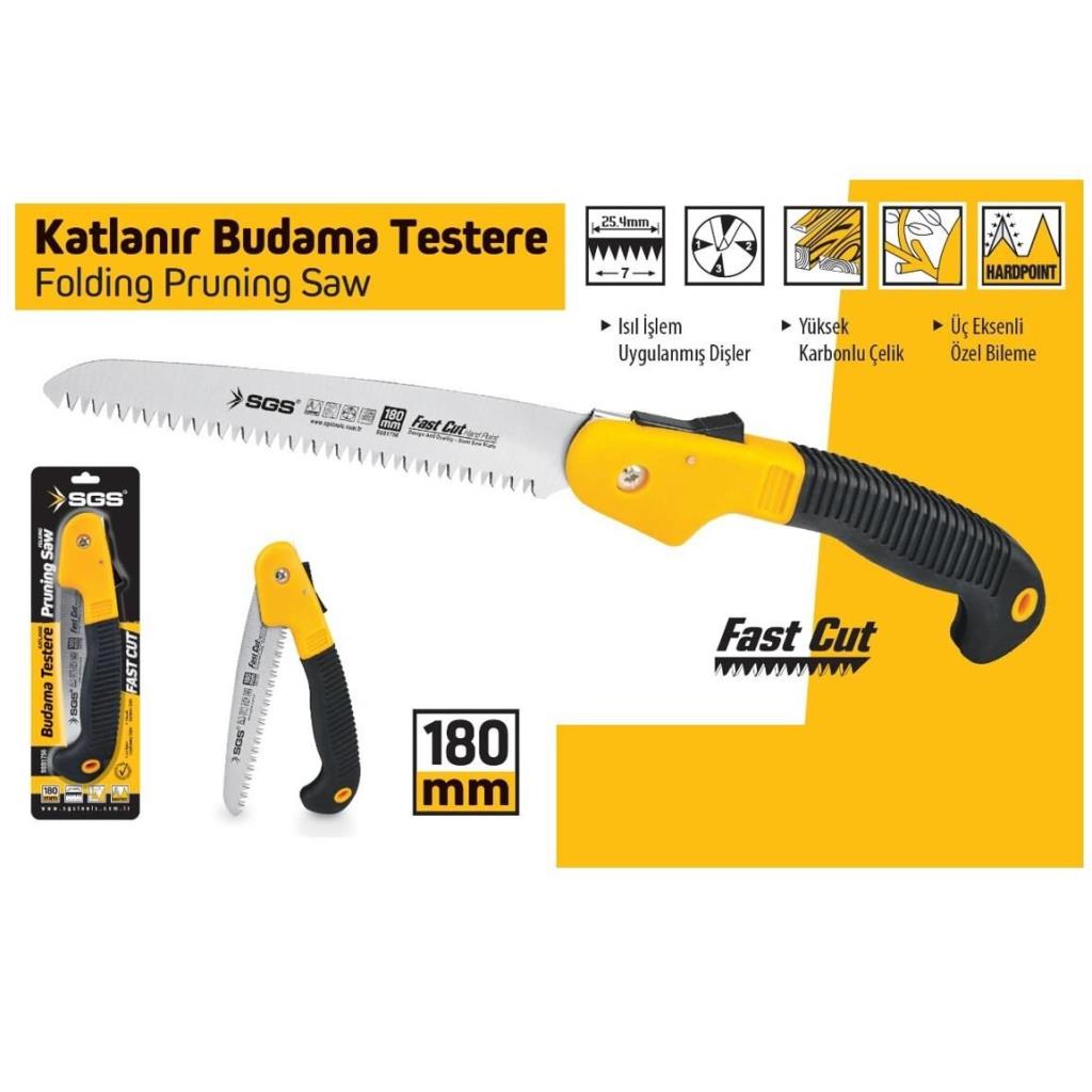 SGS 1756 Katlanır Budama Testeresi 180 mm nasıl kullanılır