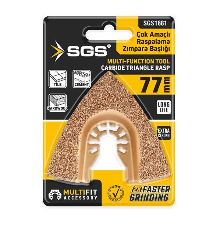 SGS 1881 MULTI-TOOLS KESİCİ VE RASPALAMA ZIMPARA BAŞLIĞI KARBÜR 77MM fiyatı