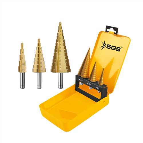 SGS 2840 HSS KADEMELİ MATKAP  UCU SETİ 4-12/4-20/4 32 MM nasıl kullanılır