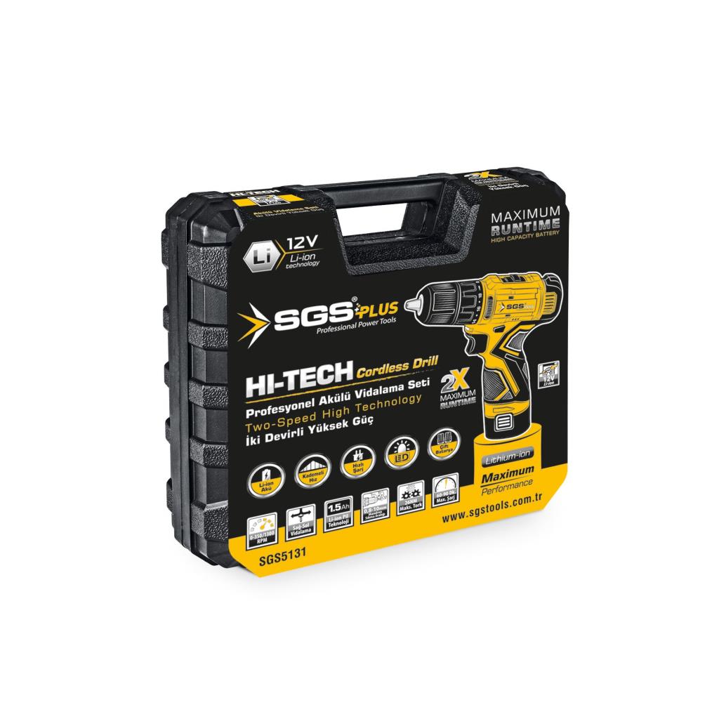 SGS 5131  Şarjlı Vidalama 12 Volt Çift Akülü 1.5 Ah ne işe yarar