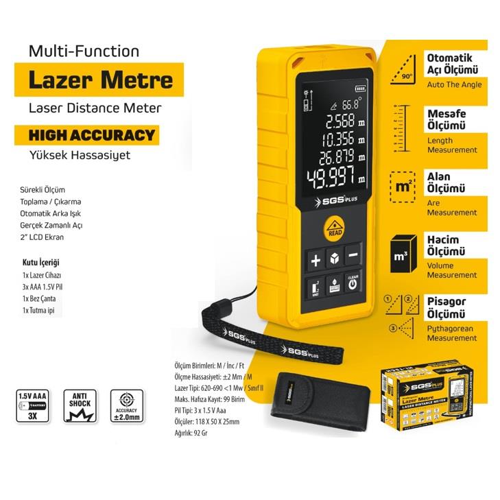 SGS 5426 LAZER METRE 100 MT ne işe yarar
