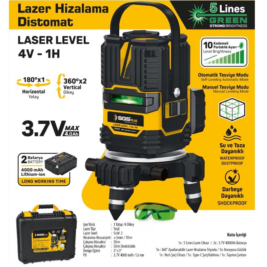 SGS 5428 LAZER HİZALAMA DİSTOMAT (ŞAKÜL) 5 Line nasıl kullanılır