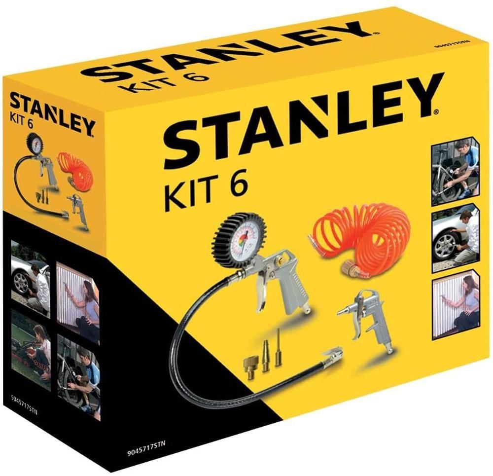 STANLEY 6 Parça Havalı Aksesuar Seti (9045717STN) nasıl kullanılır