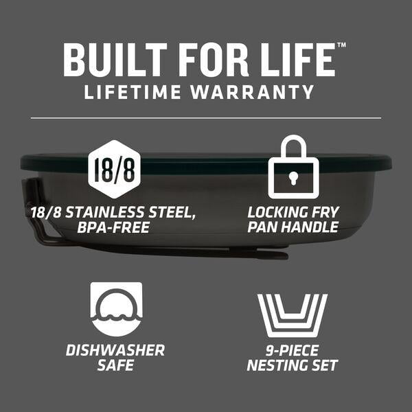 STANLEY Adventure Çelik 9 Parça Kızartma Tava Seti ne işe yarar