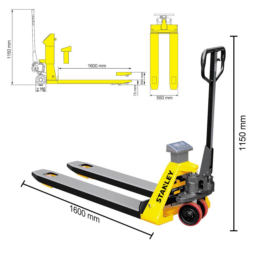 Stanley CPT20SCA 2 Ton Terazili Profesyonel Transpalet nereden bulurum