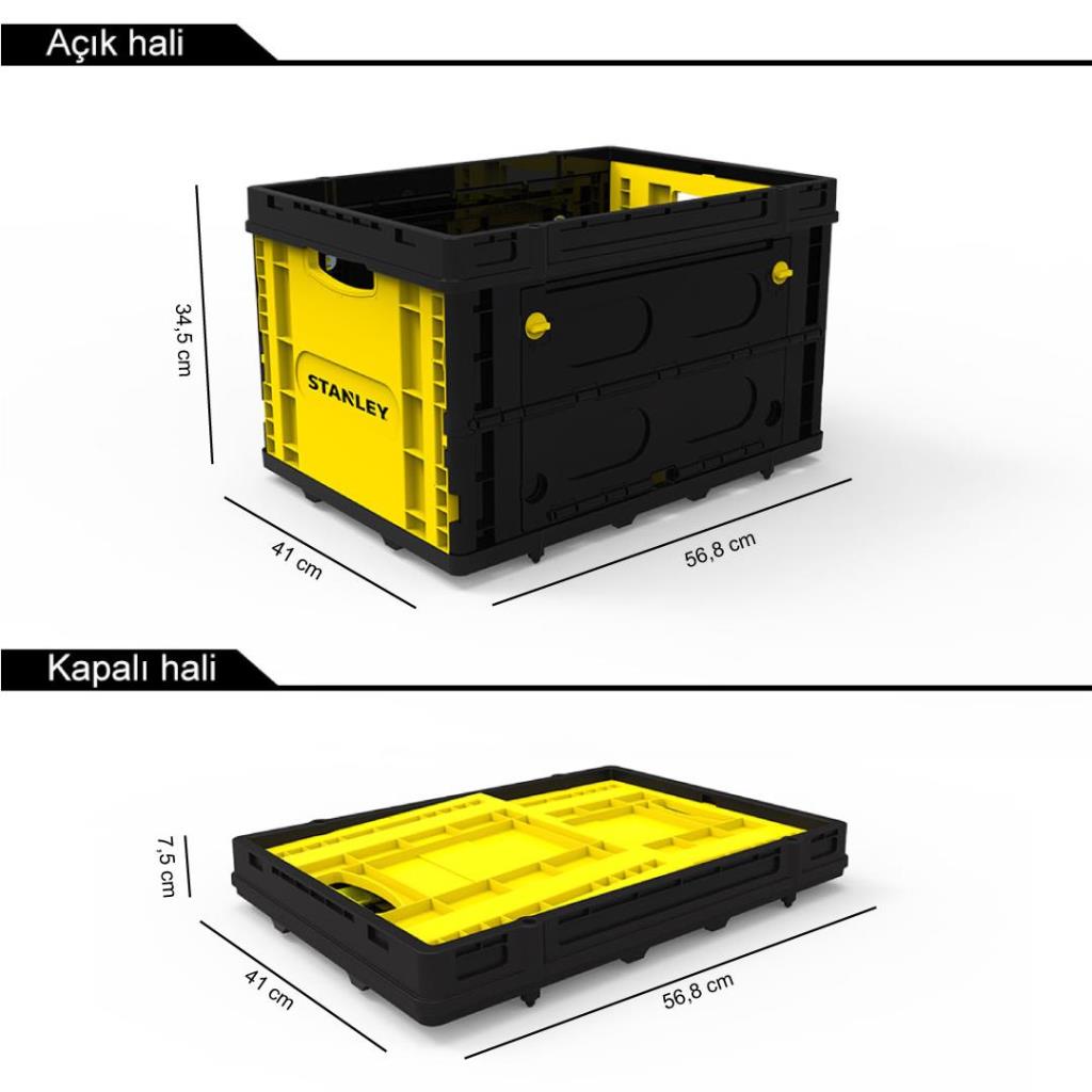 STANLEY FB533 25Kg Katlanır Çok Amaçlı Taşıma Sepeti nasıl kullanılır