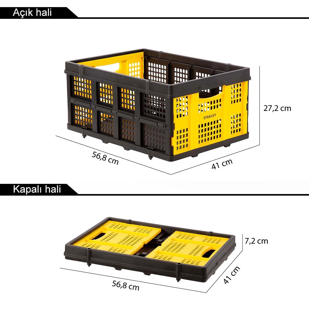 Stanley FT505 25Kg Katlanır Çok Amaçlı Taşıma Sepeti nasıl kullanılır