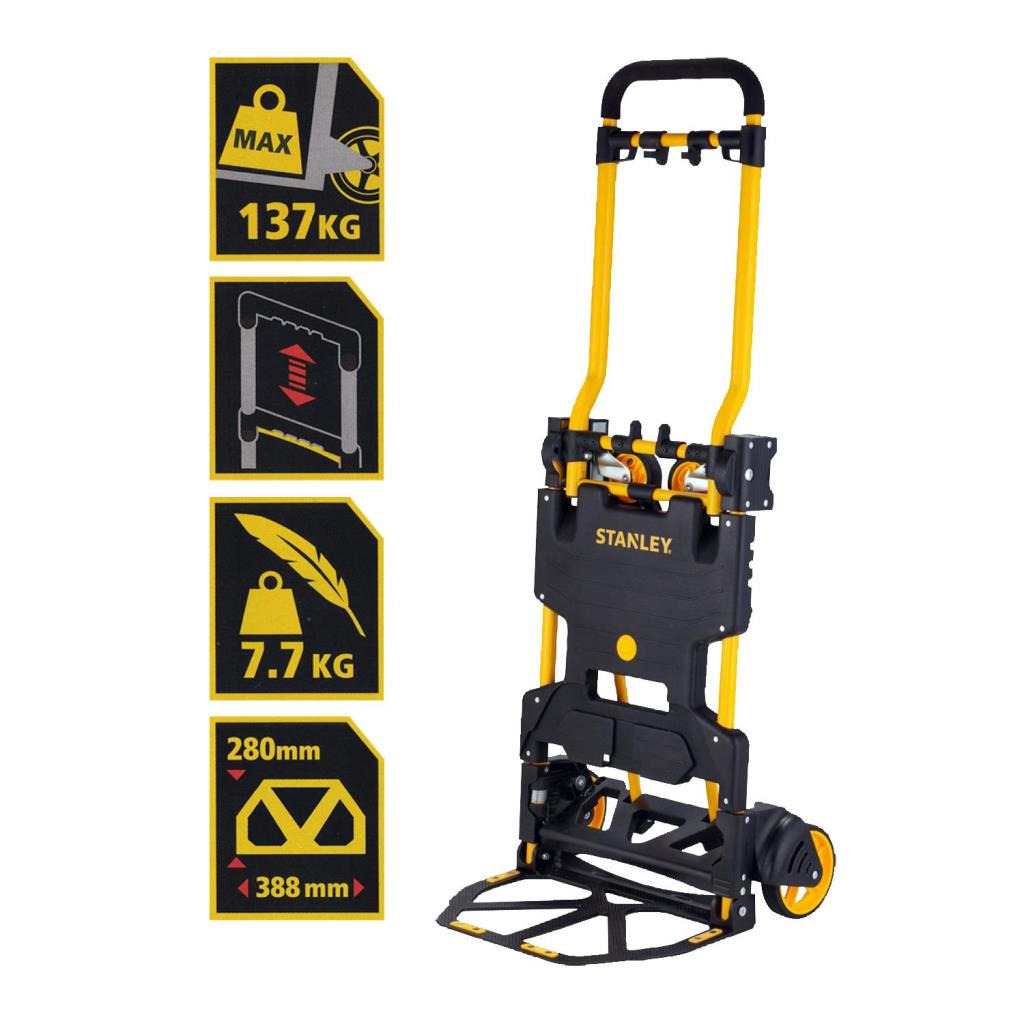 Stanley FT585 70/137Kg Çok Fonksiyonlu Katlanır El Arabası nasıl kullanılır