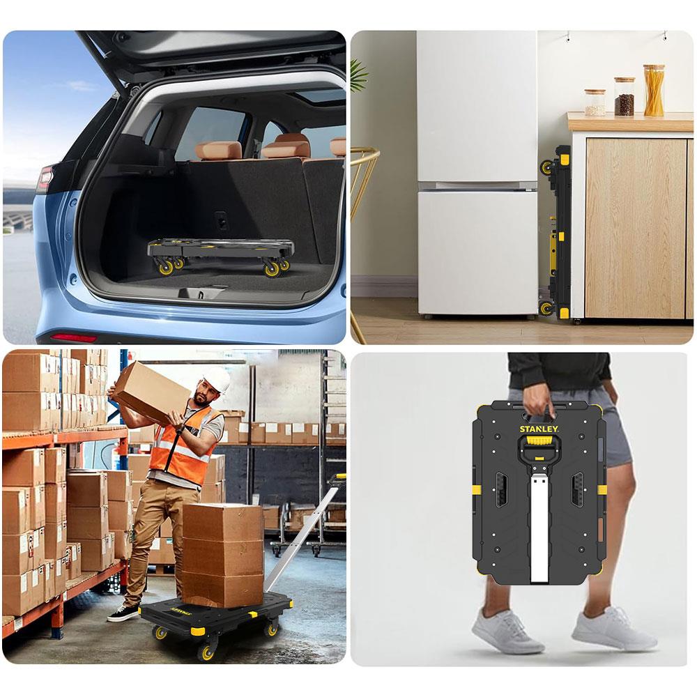 STANLEY PC532 137kg 62x45cm Dört Tekerli Çekme Kollu Yük ve Paket Taşıma Arabası nereden bulurum