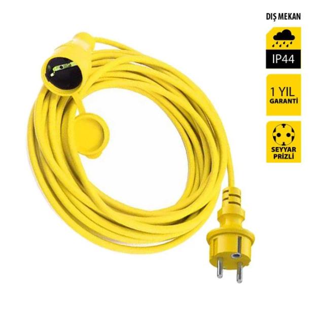 Stanley ST-EC-0515 Uzatma Kablosu 5 Mt, 3x1.5mm, 1 Prizli, IP44 fiyatı