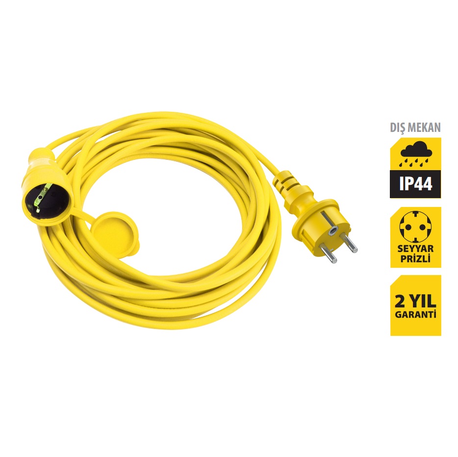 Stanley ST-EC-1015 Uzatma Kablosu 10 Mt, 3x1.5mm, 1 Prizli, IP44 nereden bulurum