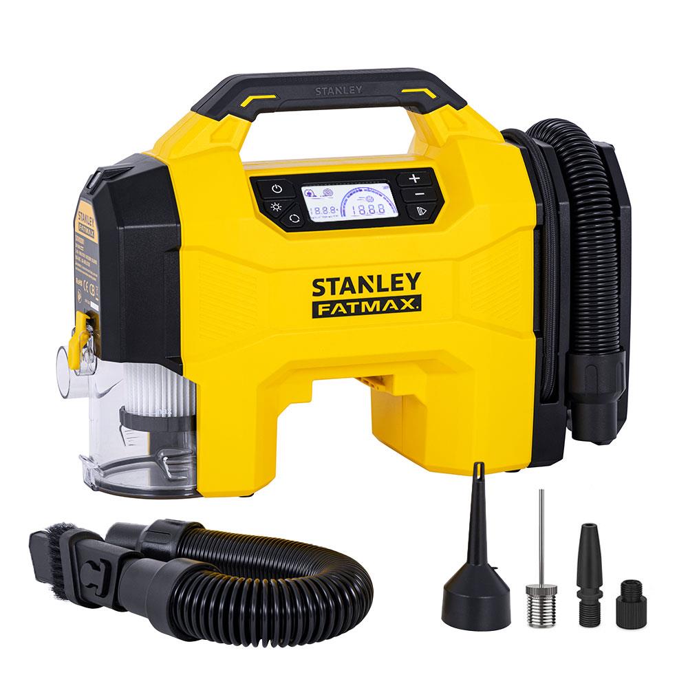 STANLEY SXVI02001 12V/18V 160 PSI Dijital Göstergeli Lastik&Yatak Şişirme+Araç Süpürgesi (Akü Dahil Değildir) SXVI02001 fiyatı