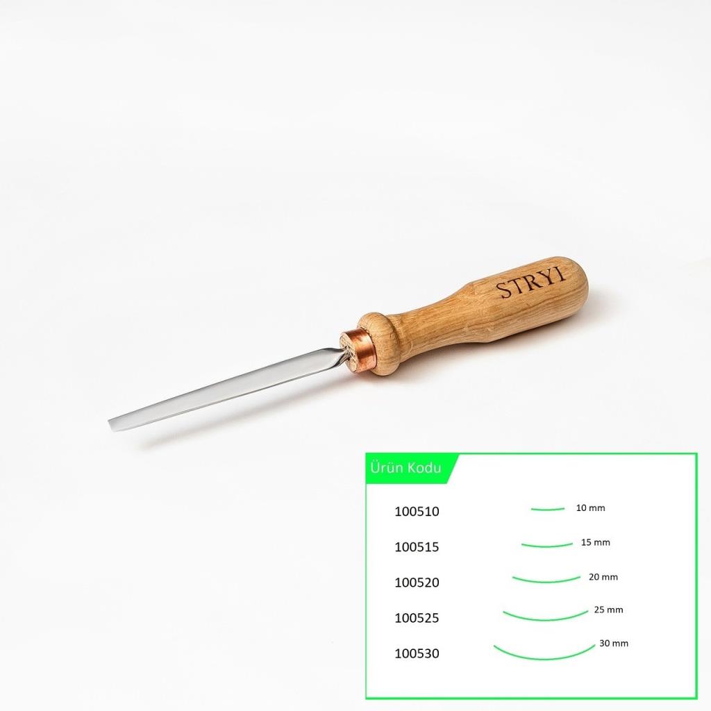 STRYI 100105 Düz Tip Ahşap Oyma Iskarpelası 5 mm nasıl kullanılır