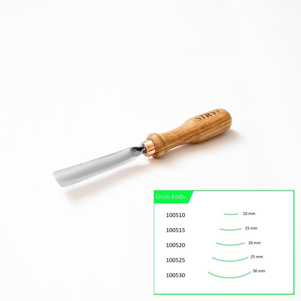 STRYI 100520 Düz Tip Sığ Oluklu Ahşap Oyma Iskarpelası 20 mm nasıl kullanılır