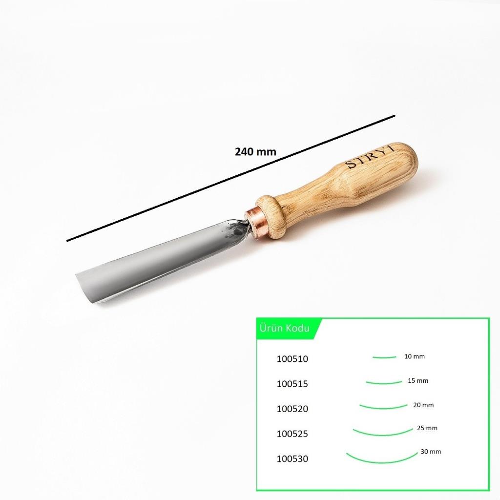 STRYI 100530 Düz Tip Sığ Oluklu Ahşap Oyma Iskarpelası 30 mm nasıl kullanılır