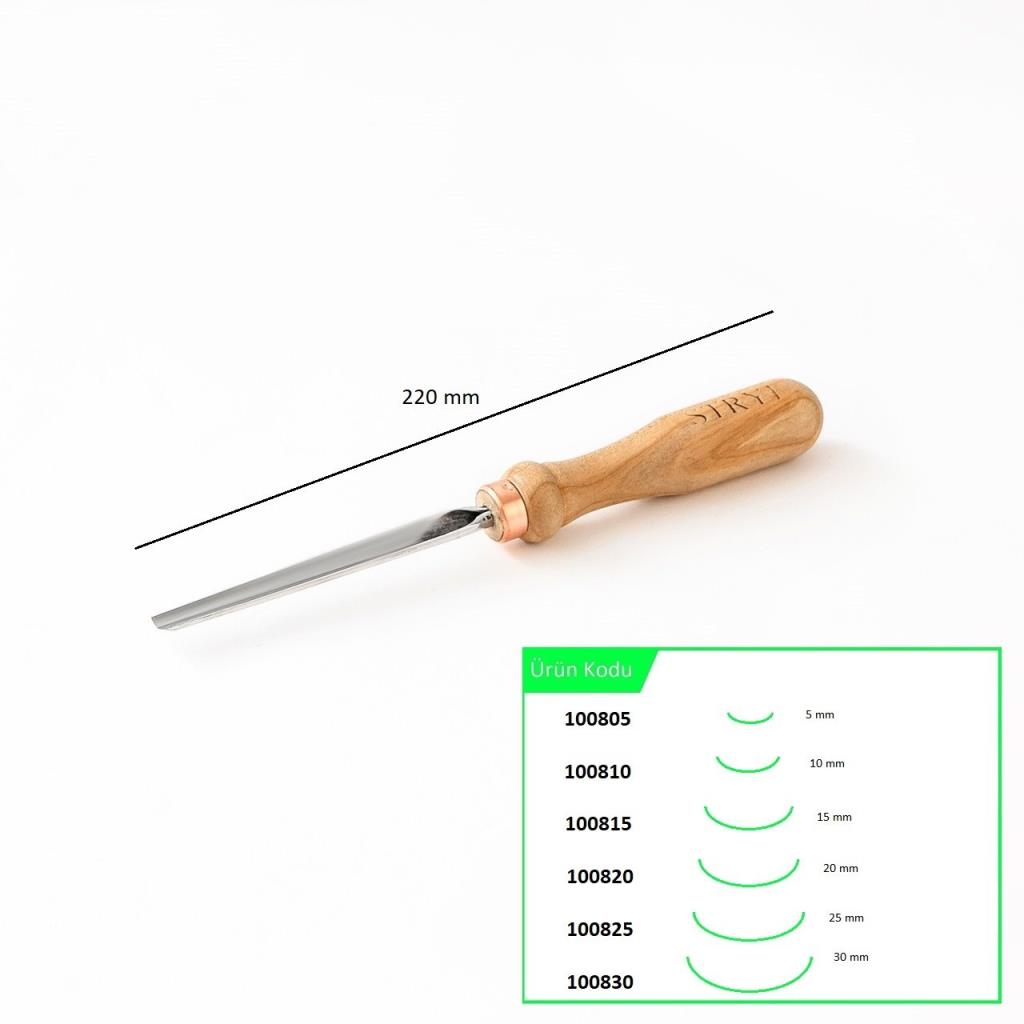 STRYI 100805 Düz Tip Oluklu Ahşap Oyma Iskarpelası 5 mm nasıl kullanılır