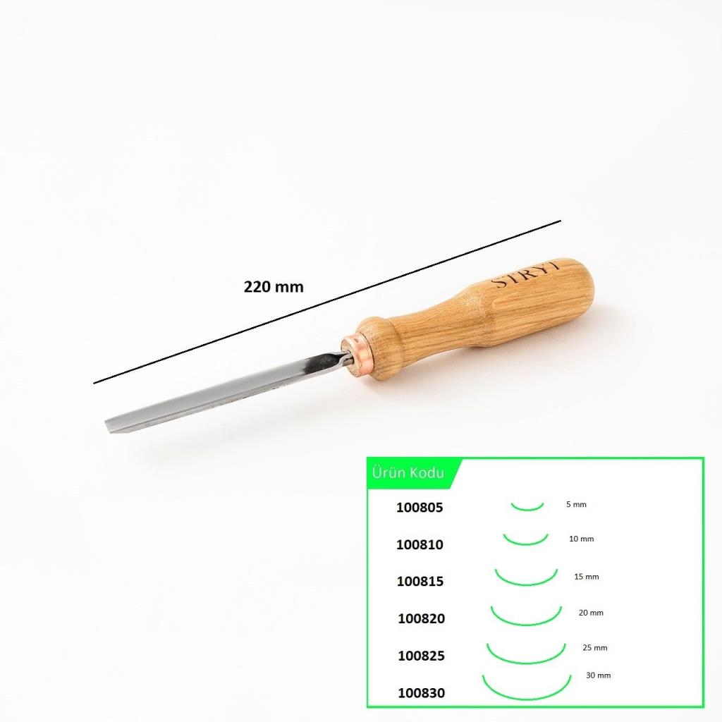 STRYI 100810 Düz Tip Oluklu Ahşap Oyma Iskarpelası 10 mm nasıl kullanılır