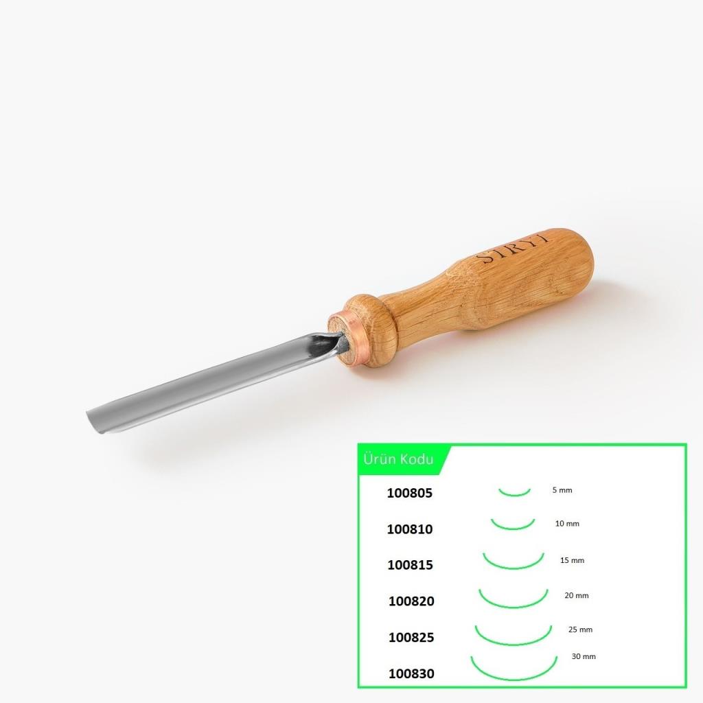 STRYI 100815 Düz Tip Oluklu Ahşap Oyma Iskarpelası 15 mm nasıl kullanılır