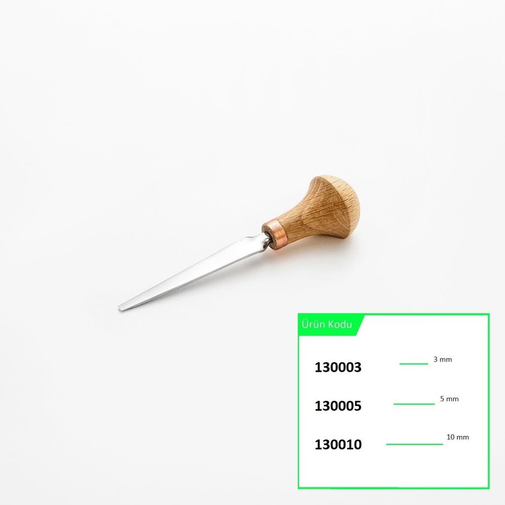 STRYI 130003 Düz Tip Ahşap Oyma Iskarpelası 3 mm nasıl kullanılır