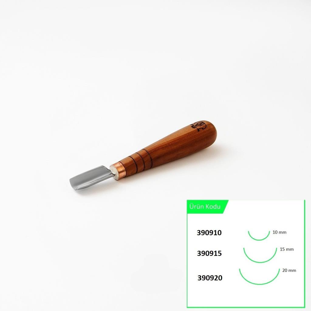 STRYI 390910 Kısa Tip Oluklu Ahşap Oyma Iskarpelası 10 mm nasıl kullanılır