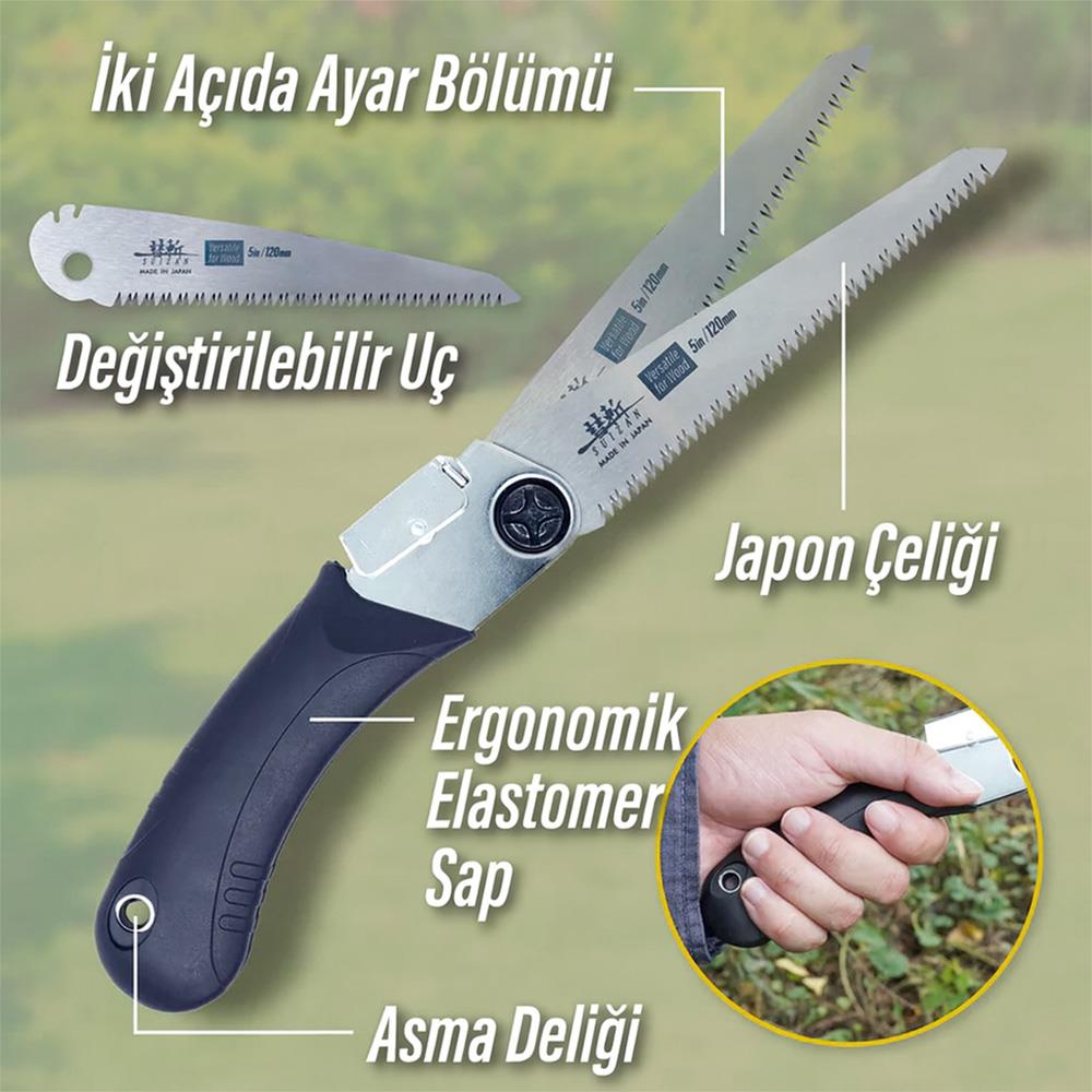 Suizan F003 Mini Katlanır Japon Testeresi 12 cm ne işe yarar