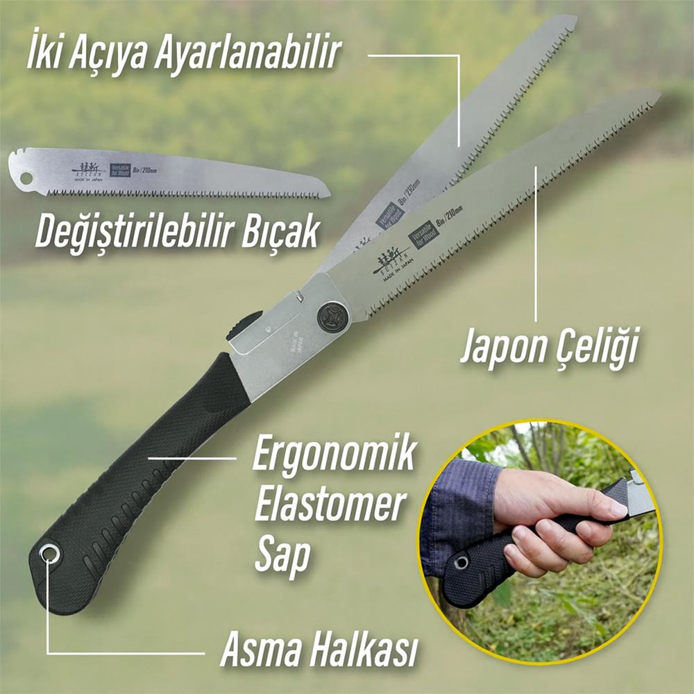 Suizan F004 Katlanır Japon Testeresi 21 cm ne işe yarar