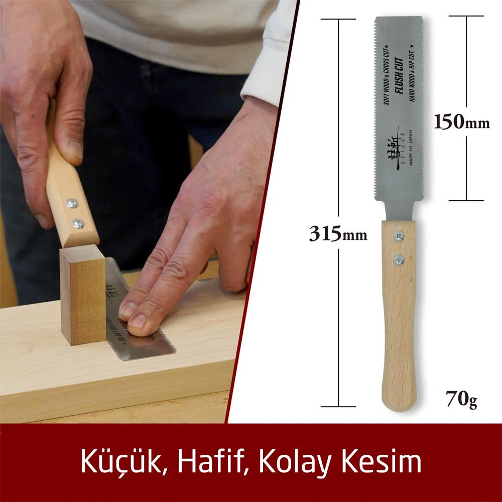 Suizan SFL004 Mini Flush Cut Çift Taraflı Japon Testeresi 15 cm nereden bulurum