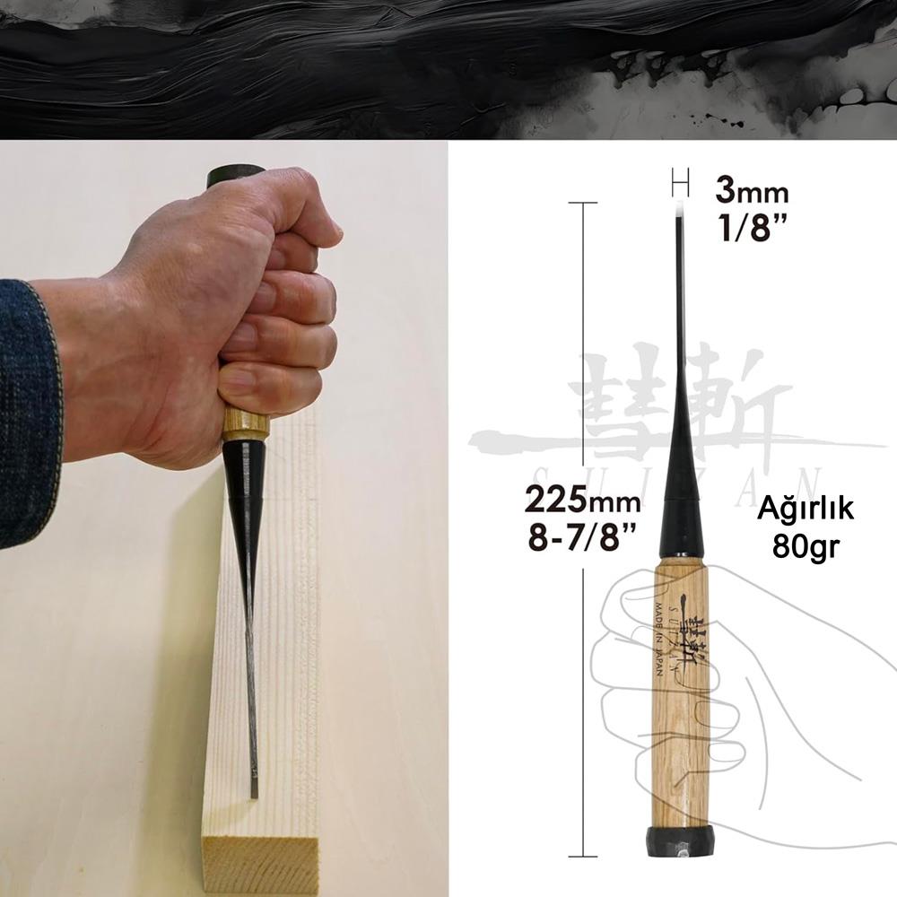 Suizan SZ5003 Japon Ahşap Iskarpela 3 mm ne işe yarar
