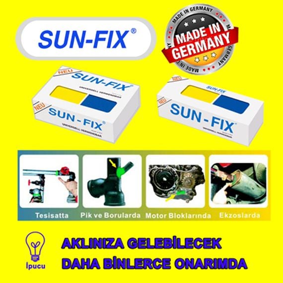 SUN-FIX Universal Epoksi Macun Kaynak 40 Gram nasıl kullanılır