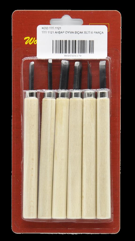 Titi 1121 Ahşap Oyma Bıçak Seti 6 Parça ne işe yarar