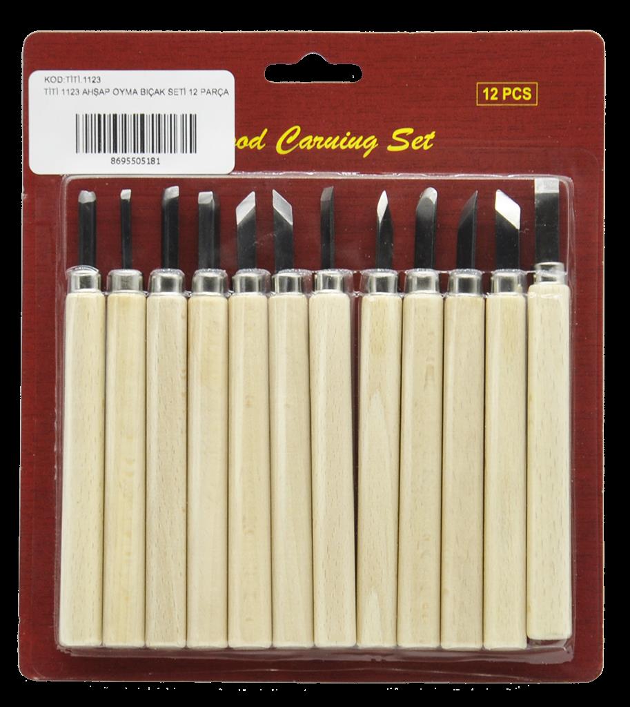 Titi 1123 Ahşap Oyma Bıçak Seti 12 Parça ne işe yarar