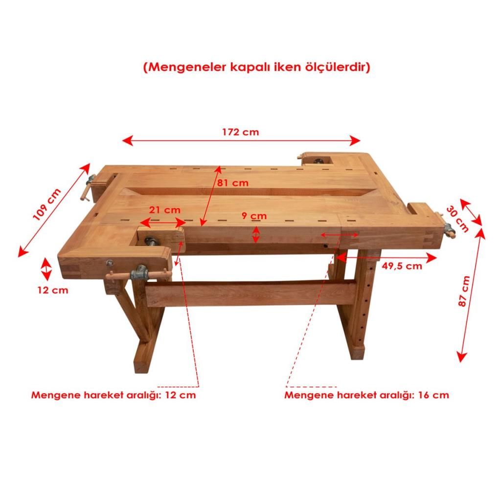 Titi 1133 Dört Mengeneli Marangoz Çalışma Tezgahı 160 cm nereden bulurum