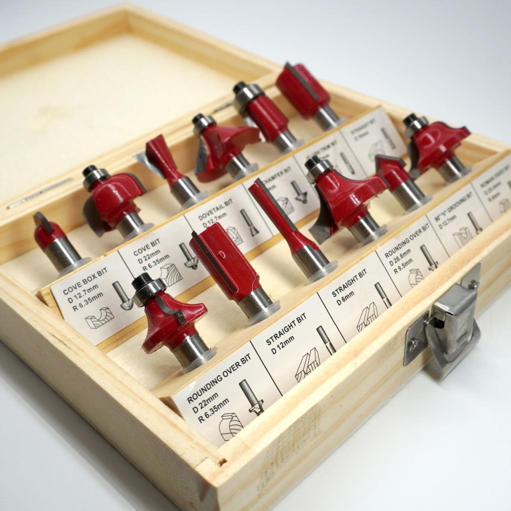 Topshop TH03038 12 Parça Ahşap Freze Uç Seti 6mm Sap nasıl kullanılır