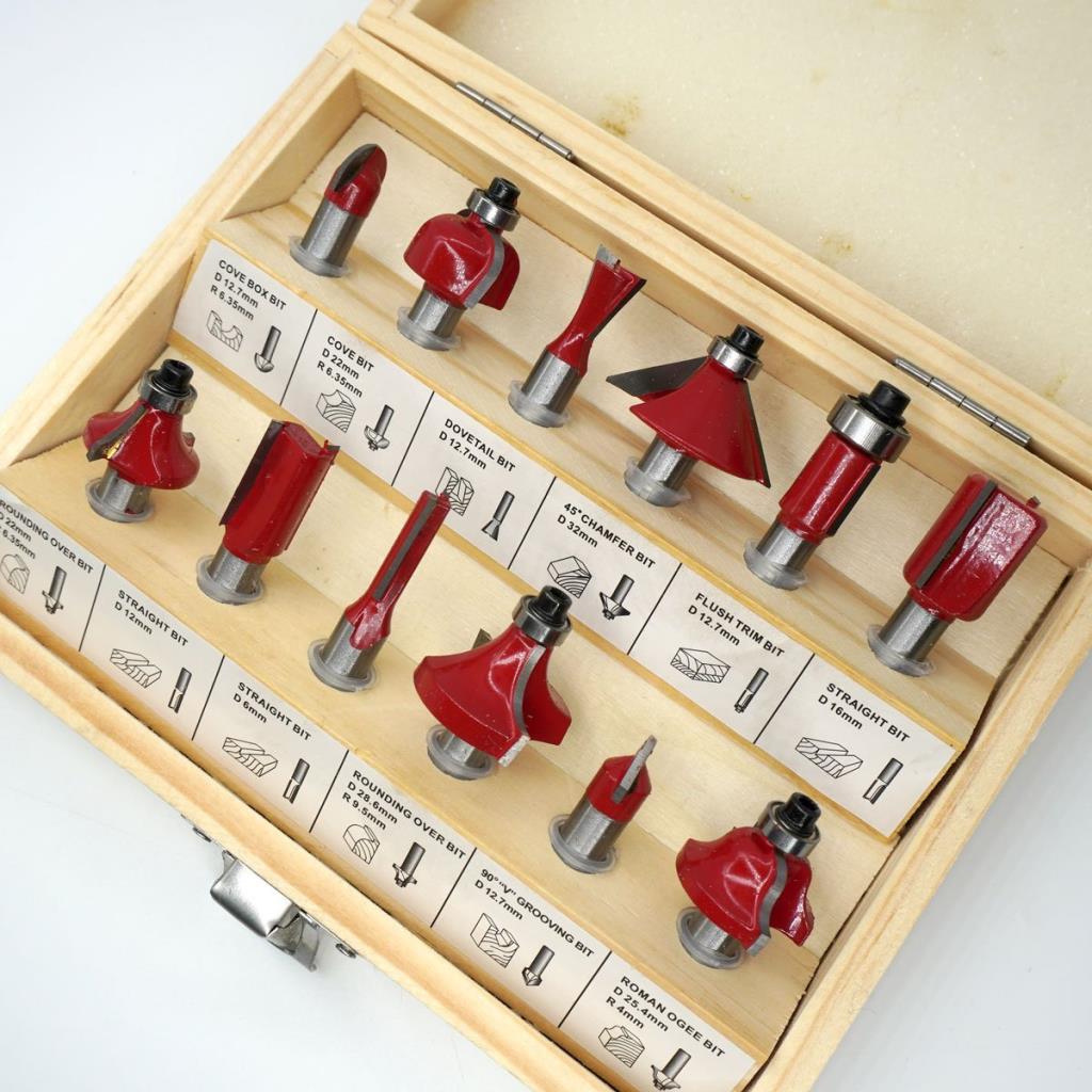 Topshop TH03038 12 Parça Ahşap Freze Uç Seti 6mm Sap nereden bulurum