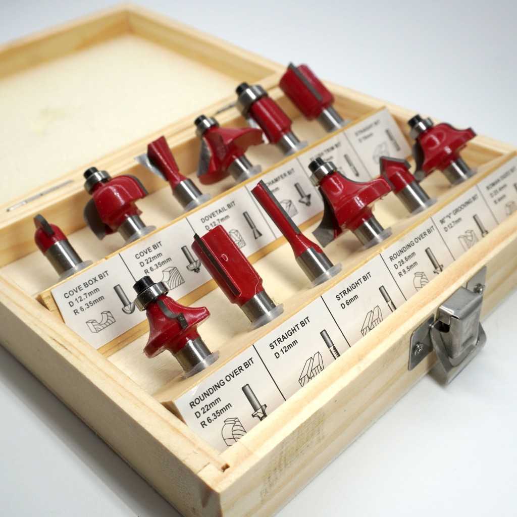 Topshop TH03038 12 Parça Ahşap Freze Uç Seti 6mm Sap nasıl kullanılır