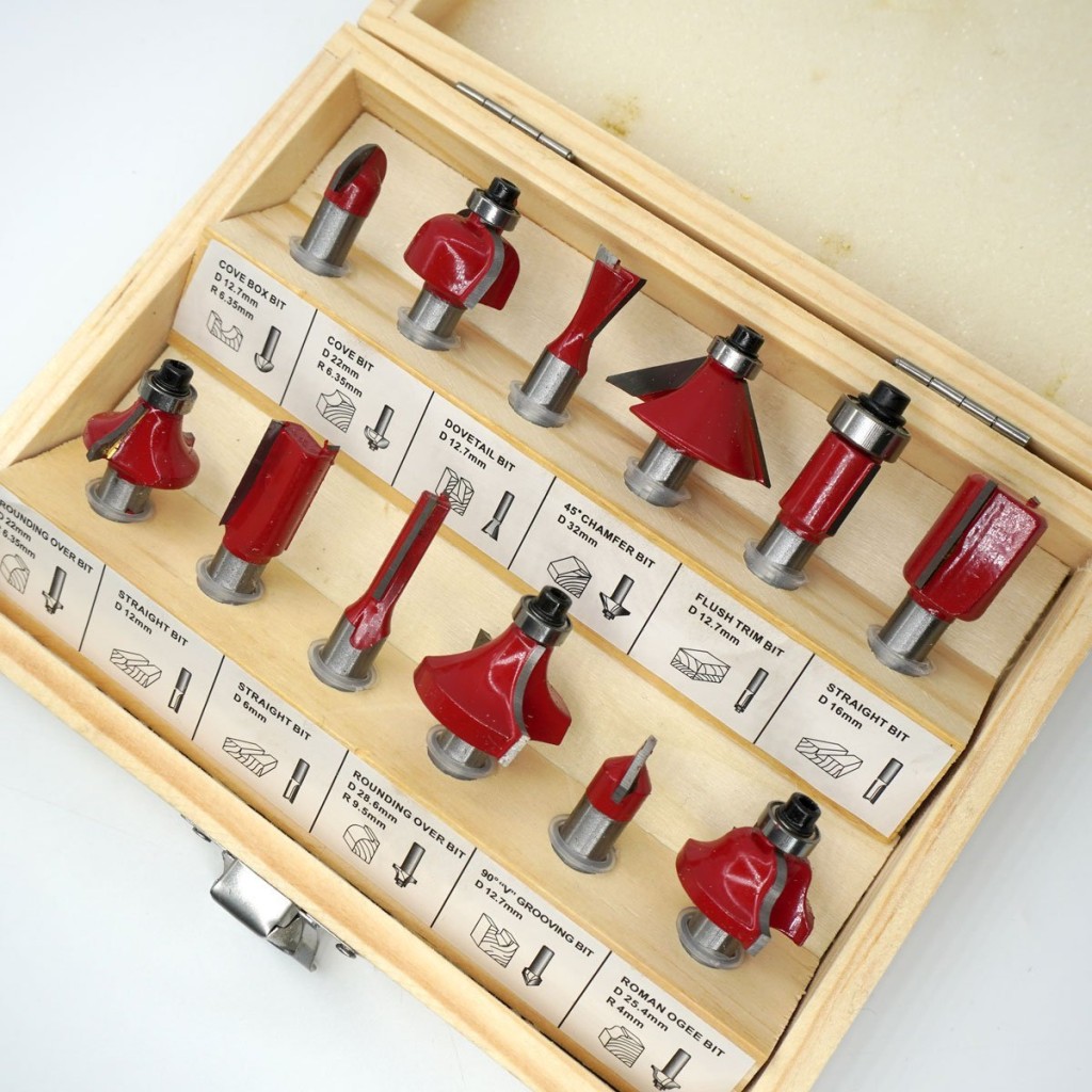 Topshop TH03038 12 Parça Ahşap Freze Uç Seti 6mm Sap nereden bulurum