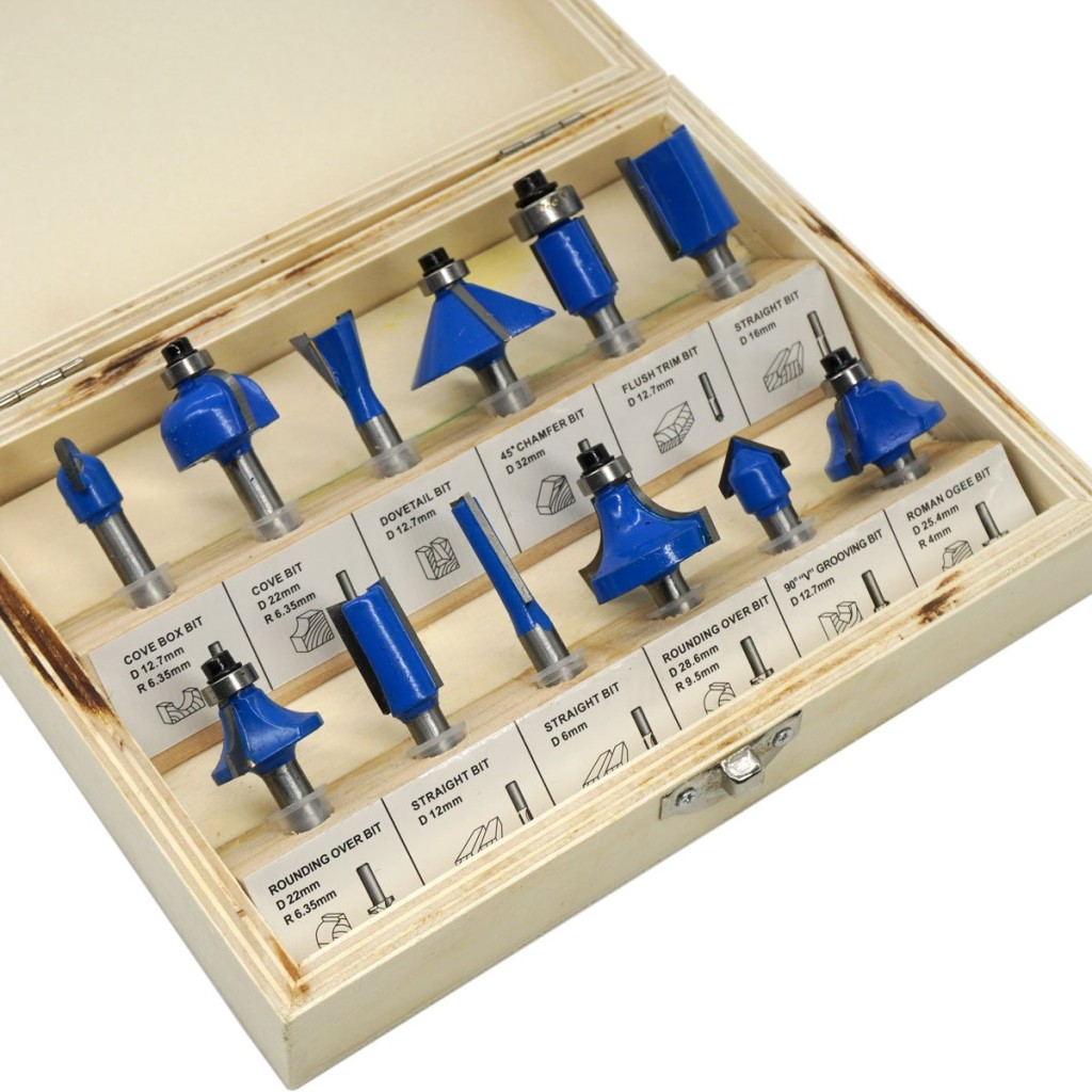 Topshop TH03039 12 Parça Ahşap Freze Uç Seti 8mm Sap nasıl kullanılır