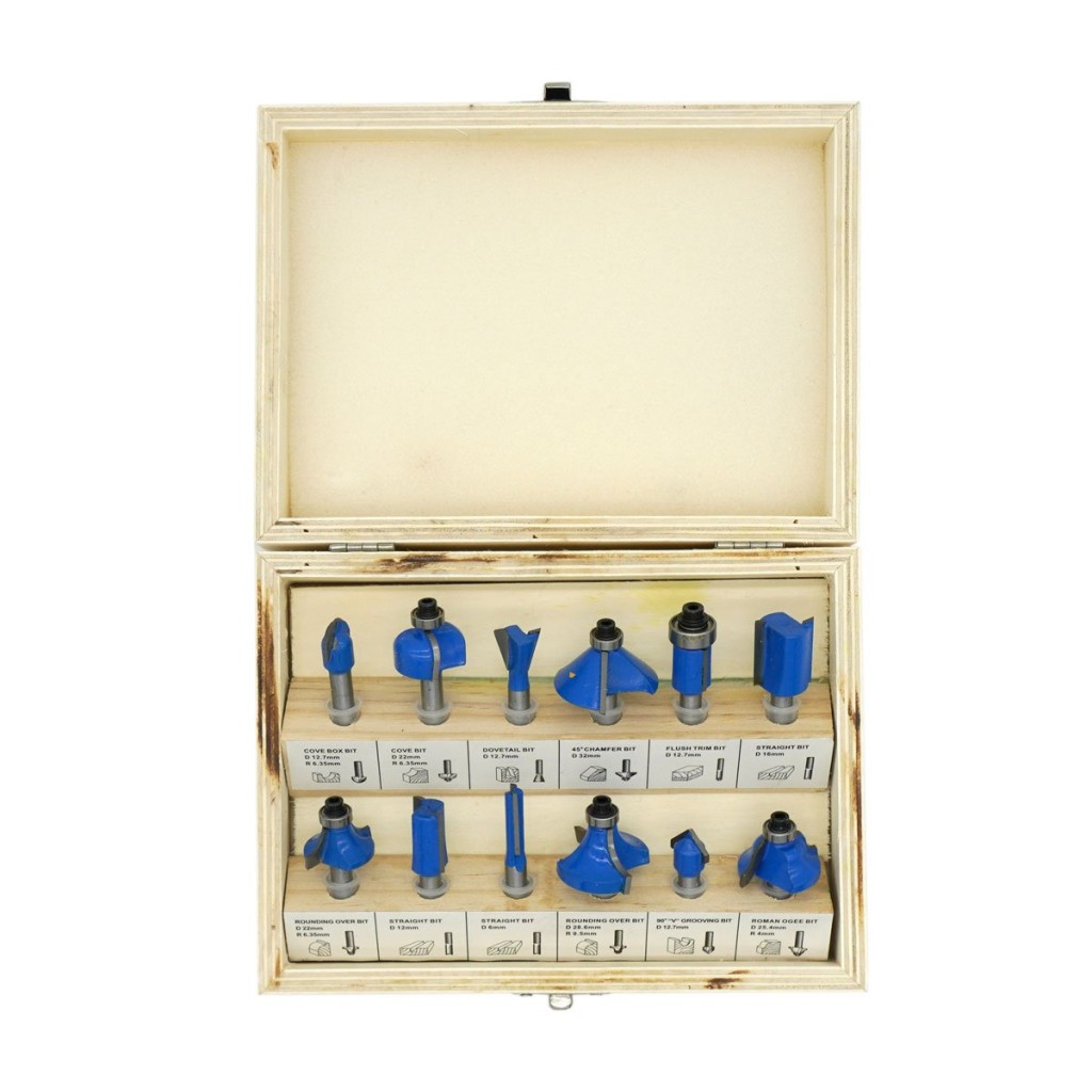 Topshop TH03039 12 Parça Ahşap Freze Uç Seti 8mm Sap ne işe yarar