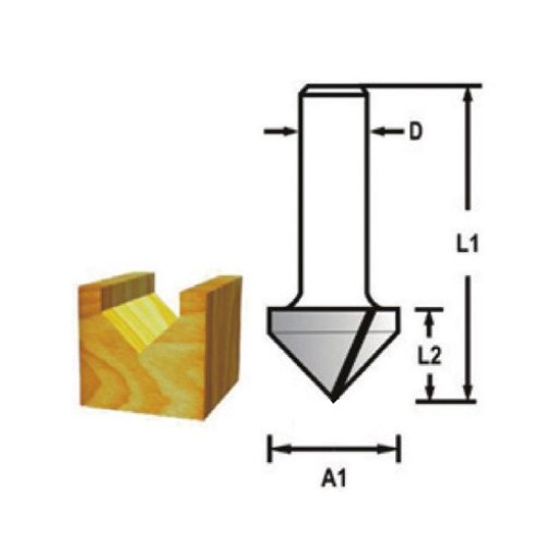 Topshop TH14479 V Kanal Kompozit Freze Bıçağı 24 mm nasıl kullanılır