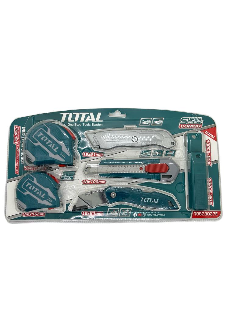 Total Ölçü ve Maket Bıçağı Seti TOS23037E 7 Prç nasıl kullanılır