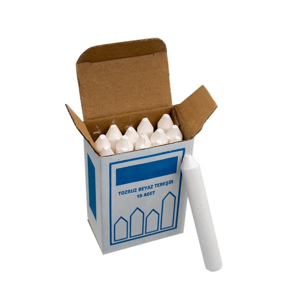 Tozsuz Beyaz Yuvarlak Tebeşir (15'li) fiyatı